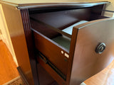 Two Drawer Wood Toned Filing Cabinet