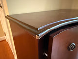 Two Drawer Wood Toned Filing Cabinet