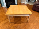 Light Wood Square Coffee Table