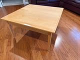 Light Wood Square Coffee Table