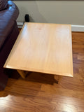Light Wood Side Table with Drawer
