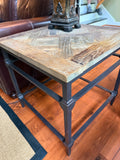 Pottery Barn Stone End Tables Pair