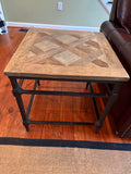 Pottery Barn Stone End Tables Pair