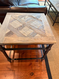 Pottery Barn Stone End Tables Pair