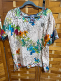 Johnny Was Silk Colorful Shirt - Ladies Medium