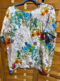 Johnny Was Silk Colorful Shirt - Ladies Medium