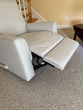 Light Grey Swivel Recliner