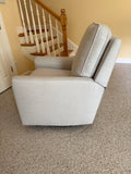 Light Grey Swivel Recliner
