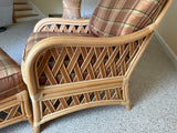 Braxton Culler Rattan Chair with Ottoman - FADED - See Photos