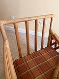 Braxton Culler Rattan Chair with Ottoman - FADED - See Photos