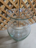 Large Clear Glass Vase