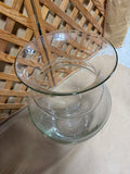 Large Clear Glass Vase