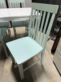 Lightweight Table with 4 Chairs - Teal and White