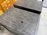Keaton Grey and Glass Chairside End Tables - Pair - by Rooms To Go