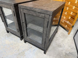 Keaton Grey and Glass Chairside End Tables - Pair - by Rooms To Go