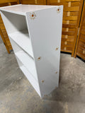 Lightweight White Bookcase with Floral Stickers