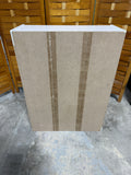 Lightweight White Bookcase with Floral Stickers