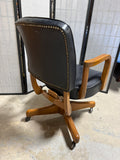 Black and Wood Mid Century Desk Chair