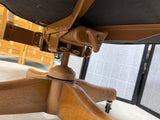 Black and Wood Mid Century Desk Chair