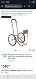 Gardener's Supply Co. Rolling Wood Caddy