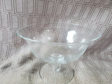 Clear Glass Pedestal Compote Dish