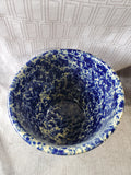 Bennington Pottery Blue Spongeware Mixing Bowl (DDD)