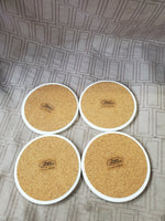 Set of 4 Certified International "Par Four" Stone Coasters