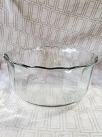 Scalloped Edge Glass Salad Bowl