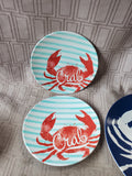 Assorted Lot of Melamine Crab Plates