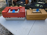 Two Small Plastic Tackle Boxes, Empty