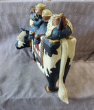 Williraye Studios "Let's Join the Parade!" Americana Cow Figurine AS IS—READ DESCRIPTION CAREFULLY**