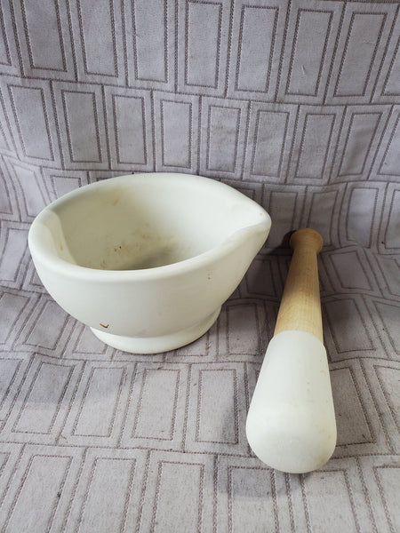 Milton Brook Unglazed Porcelain Mortar and Pestle