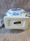 Vintage Blue and White Octagonal Teapot