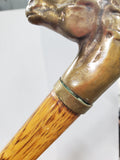 Fire Poker with Brass Horse Head Handle