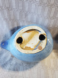 (B) Ceramic Blue Bird Figurine