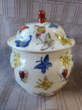 Asian Inspired Butterfly Ginger Jar