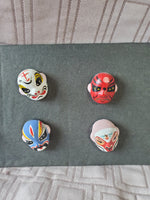 Set of 8 Miniature Asian Inspired Opera Masks
