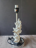 Faux White Coral Table Lamp WORKS