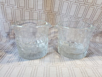 Pair of Clear Glass Wine Rinsers