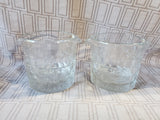 Pair of Clear Glass Wine Rinsers