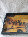 Wooden Floral Design Tray