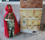 Byers' Choice Carolers Colonial Williamsburg Signed "Woman Holding Apple Cone" Figurine AS IS—READ DESCRIPTION CAREFULLY**