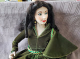 Franklin Heirloom Dolls 1987 Gone with the Wind "Scarlett O'Hara" Porcelain Doll