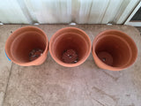Trio of Terracotta Planter Pots (A)