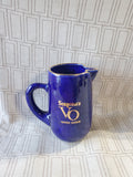 Seagram's VO Imported Canadian Whiskey Cobalt Blue Pitcher