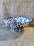 The Cellar Blue Spongeware Serving Bowl