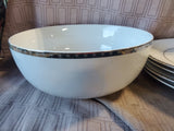 10 Piece Threshold Porcelain Snowflake Dish Set