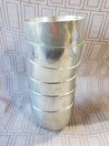 (B) 6 Piece Lot of Assorted Pewter Jefferson Cups