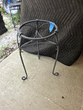 Heavyweight Black Metal Plant Stand