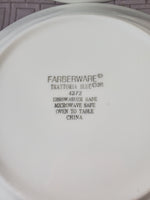 Set of 4 Farberware "Trattoria Blue" Salad Plates
